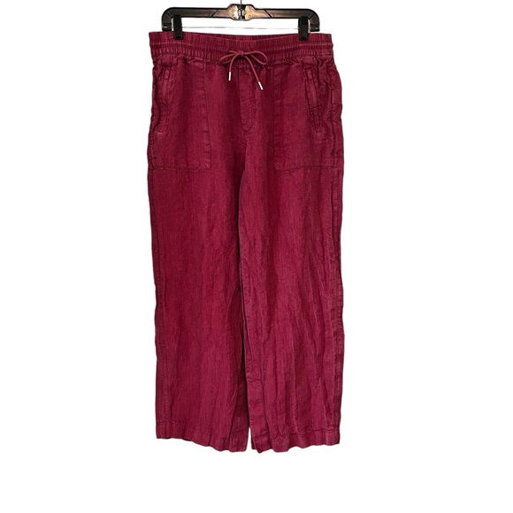 Athleta Retreat Linen Wide Leg Pant, Sz 12 - Picture 3 of 16